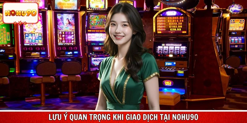 Các lưu ý quan trọng khi giao dịch tại nohu90